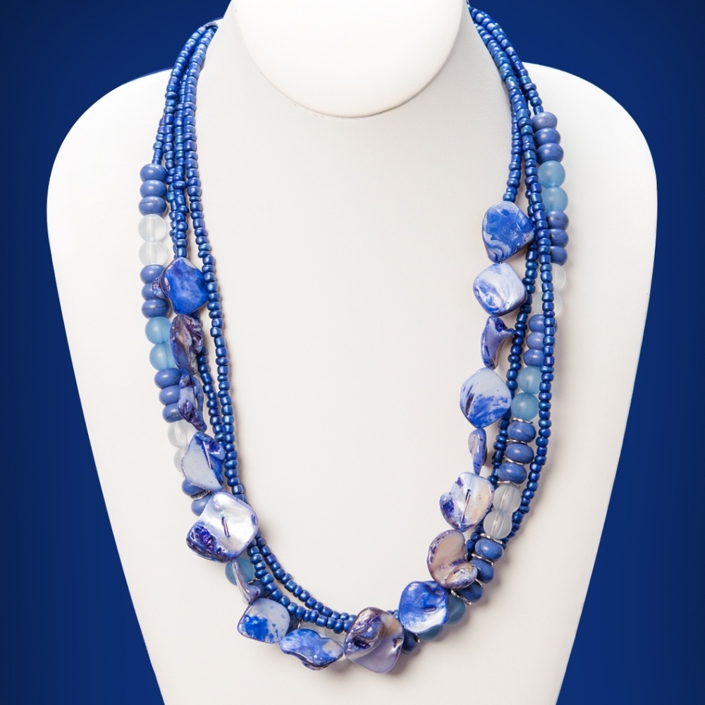 Blue Bead Necklace